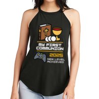 My First Communion 2025 New Level Achieved Women's Perfect Tri Rocker Tank