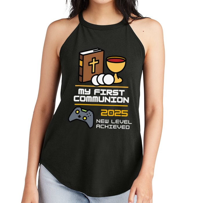 My First Communion 2025 New Level Achieved Women's Perfect Tri Rocker Tank