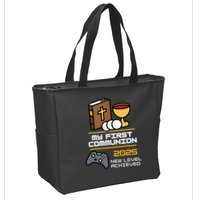 My First Communion 2025 New Level Achieved Zip Tote Bag