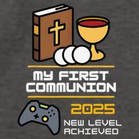 My First Communion 2025 New Level Achieved Vector Backpack