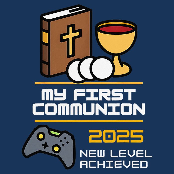 My First Communion 2025 New Level Achieved Infant Baby Jersey Bodysuit