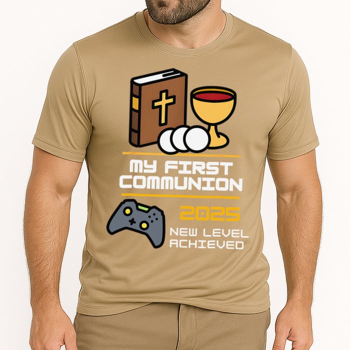My First Communion 2025 New Level Achieved Performance Shirt