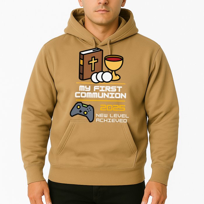 My First Communion 2025 New Level Achieved Hoodie