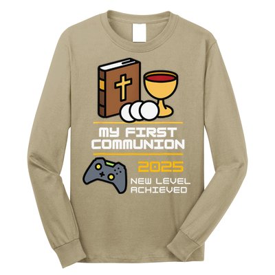 My First Communion 2025 New Level Achieved Long Sleeve Shirt