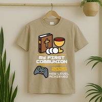 My First Communion 2025 New Level Achieved T-Shirt