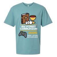 My First Communion 2025 New Level Achieved Sueded Cloud Jersey T-Shirt