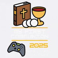 My First Communion 2025 New Level Achieved Garment-Dyed Sweatshirt
