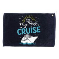 My First Cruise Women And Funny Cruise Trip Grommeted Golf Towel