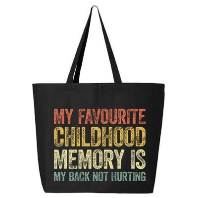 My Favorite Childhood Memory Is My Back Not Hurting 25L Jumbo Tote