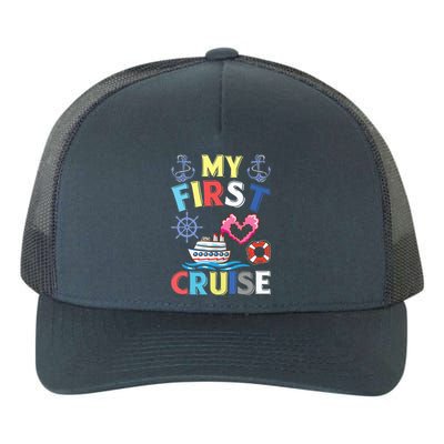 My First Cruise, Wo, Girl and Boy Funny Cruise Trip Yupoong Adult 5-Panel Trucker Hat