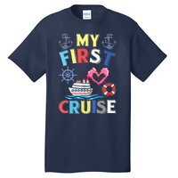 My First Cruise, Wo, Girl and Boy Funny Cruise Trip Tall T-Shirt