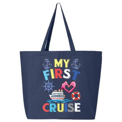 My First Cruise, Wo, Girl and Boy Funny Cruise Trip 25L Jumbo Tote