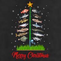 Merry Fishmas Christmas Tree Fish Fishing Adult Drive Performance Visor