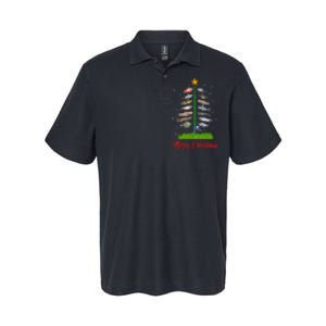 Merry Fishmas Christmas Tree Fish Fishing Softstyle Adult Sport Polo