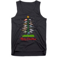 Merry Fishmas Christmas Tree Fish Fishing Tank Top