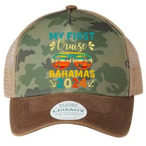 My First Cruise Bahamas 2024 Family Vacation Travel Ship Legacy Tie Dye Trucker Hat