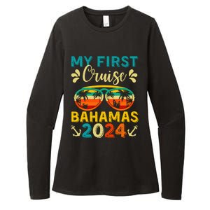 My First Cruise Bahamas 2024 Family Vacation Travel Ship Womens CVC Long Sleeve Shirt