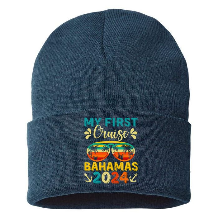 My First Cruise Bahamas 2024 Family Vacation Travel Ship Sustainable Knit Beanie