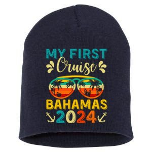 My First Cruise Bahamas 2024 Family Vacation Travel Ship Short Acrylic Beanie