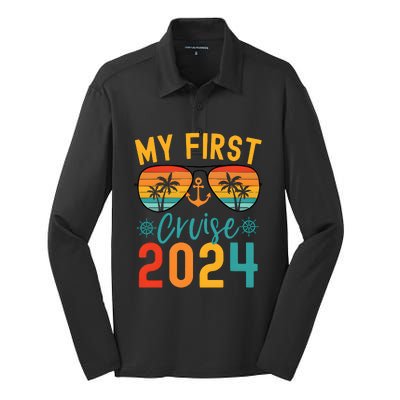 My First Cruise 2024 Cruising Team 2024 Matching Team Silk Touch Performance Long Sleeve Polo