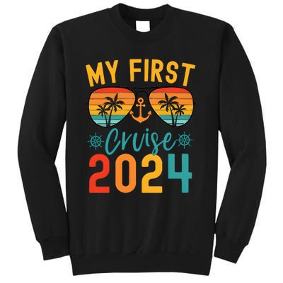 My First Cruise 2024 Cruising Team 2024 Matching Team Tall Sweatshirt