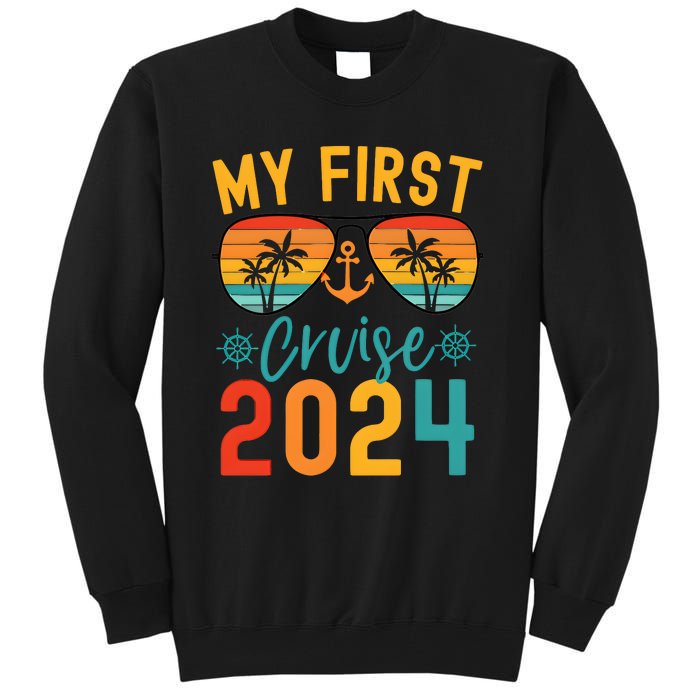 My First Cruise 2024 Cruising Team 2024 Matching Team Tall Sweatshirt