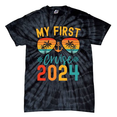 My First Cruise 2024 Cruising Team 2024 Matching Team Tie-Dye T-Shirt