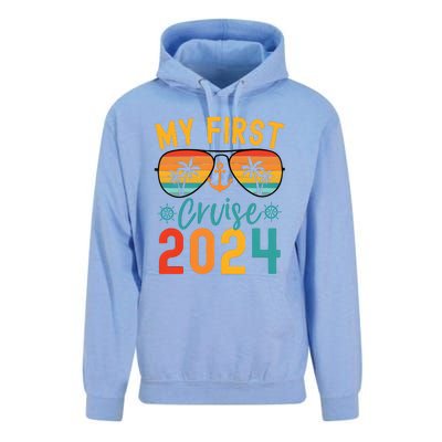 My First Cruise 2024 Cruising Team 2024 Matching Team Unisex Surf Hoodie