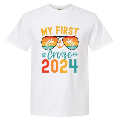 My First Cruise 2024 Cruising Team 2024 Matching Team Garment-Dyed Heavyweight T-Shirt