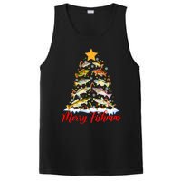 Merry Fishmas Christmas Tree Fish Fishing Fisherman Xmas PosiCharge Competitor Tank