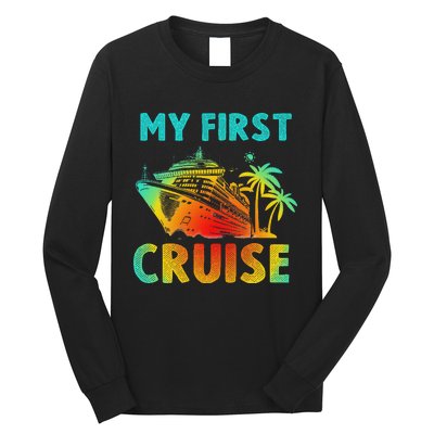 My First Cruise 2024 Group Family Vacation Ship Travel Long Sleeve Shirt