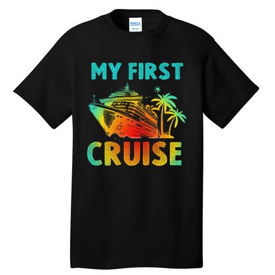 My First Cruise 2024 Group Family Vacation Ship Travel Tall T-Shirt