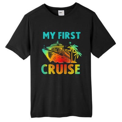 My First Cruise 2024 Group Family Vacation Ship Travel Tall Fusion ChromaSoft Performance T-Shirt