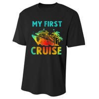 My First Cruise 2024 Group Family Vacation Ship Travel Performance Sprint T-Shirt