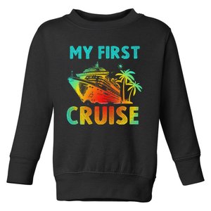 My First Cruise 2024 Group Family Vacation Ship Travel Toddler Sweatshirt