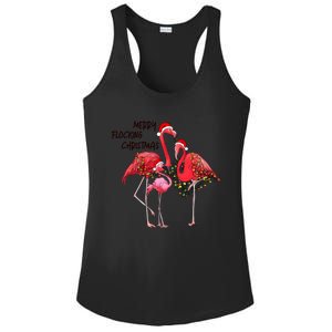 Merry Flocking Christmas Day Pink Flamingo Xmas Holidays Cool Gift Ladies PosiCharge Competitor Racerback Tank