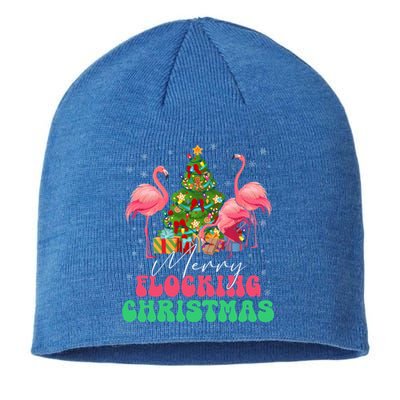 Merry Flocking Christmas Flamingo Xmas Gift Sustainable Beanie