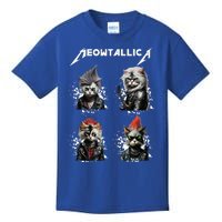 Meowtallica Funny Cat Music Kids T-Shirt