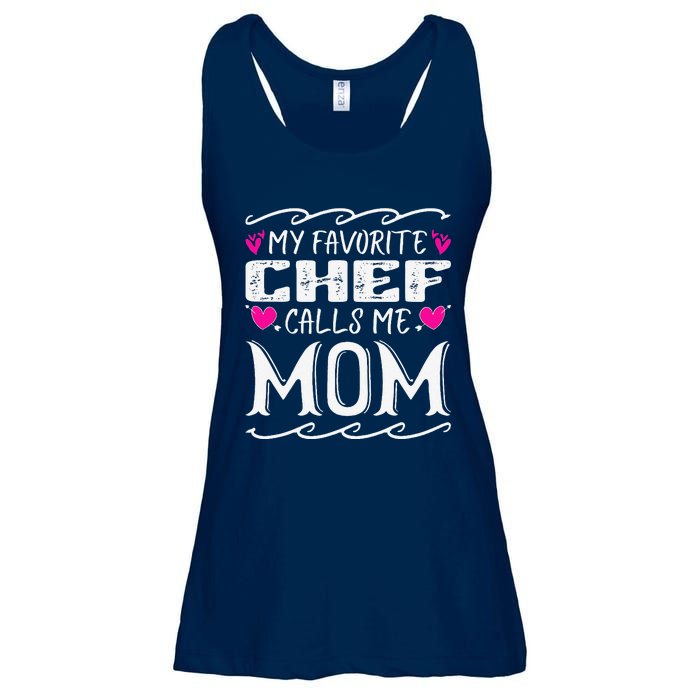 My Favorite Chef Calls Me Mom Funny Cooking Mothers Day Ladies Essential Flowy Tank