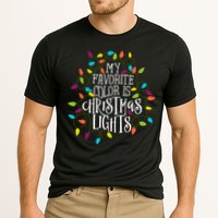 My Favorite Color Is Christmas Lights Gift Performance Shirt