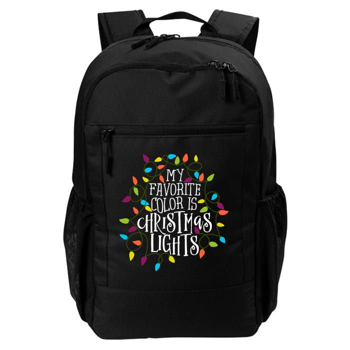 My Favorite Color Is Christmas Lights Gift Backpack