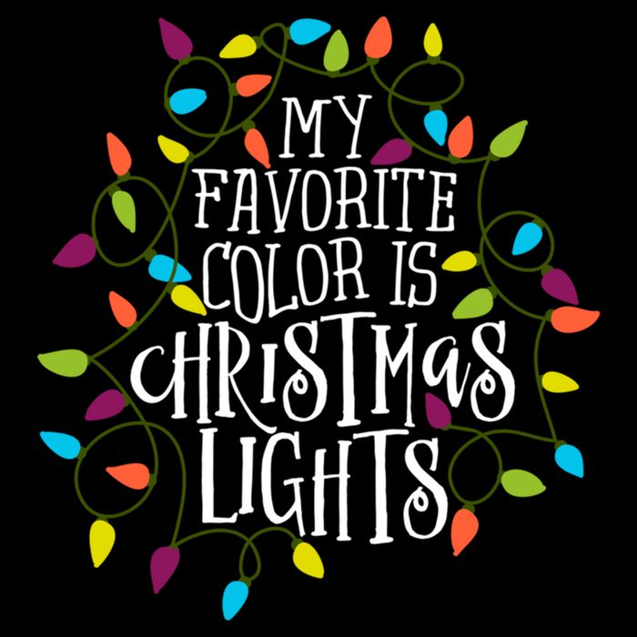 My Favorite Color Is Christmas Lights Gift Crop Top