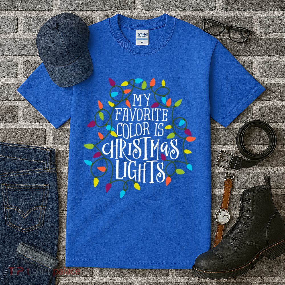 My Favorite Color Is Christmas Lights Gift Tall T-Shirt
