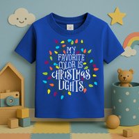 My Favorite Color Is Christmas Lights Gift Toddler T-Shirt