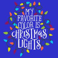 My Favorite Color Is Christmas Lights Gift Visor