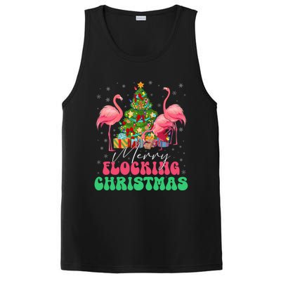 Merry Flocking Christmas Flamingo Xmas Gift PosiCharge Competitor Tank