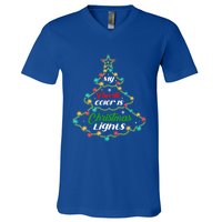 My Favorite Color Is Christmas Lights Cool Xmas Holiday Gift Cool Gift V-Neck T-Shirt