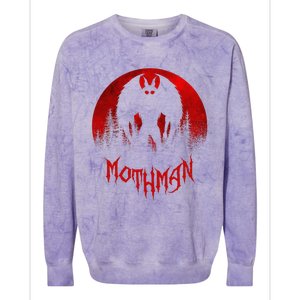 Mothman Folklore Cryptid Colorblast Crewneck Sweatshirt