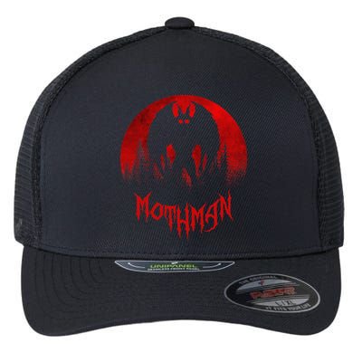 Mothman Folklore Cryptid Flexfit Unipanel Trucker Cap