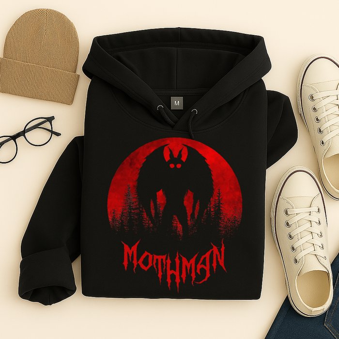 Mothman Folklore Cryptid Hoodie